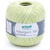 Gründl Filato per uncinetto 100 ombré (filato di cotone mercerizzato per uncinetto in 100% cotone, 100 g/566 m, spessore ago: 1,5-2, 1 x 100 g), pistacchio