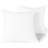 Amazon Basics Inserto del Cuscino per Divano, Imbottitura per Cuscino ipoallergenico in microfibra, 45 x 45 cm, Bianco, Set di 2