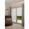 Khome K-home Klemmfix, Tenda a rullo Madrid, Fissaggio a Clip Senza Viti, Bianco, 110 x 150 cm