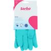 Sorbo Guanti Domestici Senza Lattice, Gomma nitrilica Antiscivolo Colore-Verde, Small-1 Pair, 2 unità