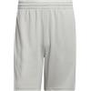 Adidas Legends 3-Stripes Basketball Shorts - Pantaloncini Uomo, Metal Grey/White, IC2455