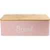 CASA HEAVEN Contenitore Portapane con Coperchio in Bambù, 35x23x13 cm - Conserva Pane Fresco-Grado Alimentare, Design Elegante Rosa Chiaro XXL - Per Pane, Dolci e Snack