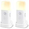 AMFUN 2 Pezzi Luce Notturna per Bambini, 5 Livelli di Luminosità Regolabili, Luce Notturna da Presa con Sensore Movimento e Crepuscolare, per Cameretta, Bagno, Corridoio, Cucina, Scale