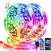 Ylatoial Striscia LED, 2 * 15M RGB Luci LED Camera da Letto Multicolor Bluetooth APP Controllato, Dimmerabile Fancy LED Strip Musica Sincronizza per Decorare Bar, Cucina Casa, Gaming Room