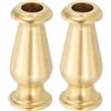 PATIKIL Fuso Ottone Massiccio per Lampada, 2 Pz Fuso Ottone Girevole Lampada, Adatto per Tubo Finale Lampada per 1/8 Ip o Asta Lampada M10, Riparazione Luce Decorative, 21 x 50mm