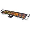 BEPER P101BBQ070 Piastra Teppanyaki Elettrica XL 70x23 cm, Griglia Antiaderente con Termostato Regolabile, Manici Termoisolanti, Vassoio Raccogli-Grassi e Cavo Rimovibile, 2000W, BPA e PFOS Free
