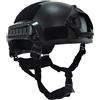 haoYK MICH 2001 Style Tactical Airsoft Paintball Casco con supporto NVG e guida laterale per Airsoft Paintball, nero