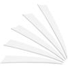 PATIKIL Piume di Freccia 10cm Ala Sinistra Bianco 25Pz