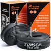 YunSCM 2PCS 35/37-590 26 pollice Camere d'aria 26x1 3/8 FV48mm Valve Compatibile 26 pollice bike Camere d'aria