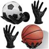 Generisch 2 pezzi supporto da parete a mano per palline e palloni, robusto supporto per palla da calcio e pallavolo, con 4 viti e 4 chiodi, 15 x 21,5 cm