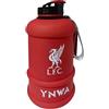 Hy-Pro Borraccia da palestra con licenza ufficiale Liverpool F.C, 1,3 litri, senza BPA, cinturino da polso e manico, a prova di perdite
