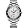 PHOIBOS Reef Master PY047 - Orologio subacqueo automatico da uomo, resistente all'acqua fino a 200 m, bianco, Moda