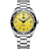 PHOIBOS Reef Master PY047 - Orologio subacqueo automatico da uomo, resistente all'acqua fino a 200 m, Giallo, Moda