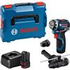 Bosch Professional Bosch PRO 12V System Trapano-avvitatore a batteria GSR12V-32FC (incl. batteria 2.0 Ah, GAL 12V-20, GFA 12-M, GFA 12-H, impugnatura ausiliaria, calibro di profondità, L-BOXX)