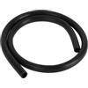 A ABSOPRO Tubo in Silicone per Aspirazione ad Alta Temperatura 1/2 12mm ID 2.5mm Spessore Linea di Aspirazione per Auto Silicone Nero 1 pezzo