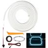 WDKXCN Striscia luminosa luminoso per bagagliaio, sensore automatico, decorazione bagagliaio (bianco, Full Circle 4 m)