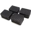 FILAVERSE - Kit 4pz Tamponi Ponte Sollevatore a Forbice 160×120×80 mm per Ravaglioli RAV Werther OMCN Corghi. Gomma Piena, portata 2000 kg a tampone (8000 kg kit). Universali Antiscivolo Best-Grip