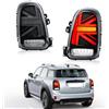 CKCD LED Luci posteriori compatibili con MINI Countryman Cooper/Coopers Hatchback F60 2017-2020,Fari Posteriori con sequenziali, animazione DRL,Affumicato