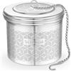 Yomanta Extra Large Infusore Per Tè Con Catena Estesa e Gancio a S, Filtro The Infusione 304 Acciaio Inox, Maglia Fine Infusore Tisane, Filtro Tisane, Extra Large Infusore Tè, Filtro Per Spezie