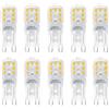 ZFQ Lampadine LED G9 3W, 300LM Equivalente 30W Alogena, Bianco caldo 3000K, 220-240V, Non Dimmerabile, Risparmio energetico, Angolo Di Fascio Di 360 °, 10 Pezzi