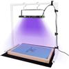 Caydo Luce UV di stampa dello schermo di 50W LED con il supporto leggero e il tessuto nero, fascette e istruzioni per la stampa dello schermo e cianotipi
