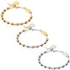 JewelryWe Bracciale da Donna in Acciaio Inossidabile con Ciondolo Croce Maria Bracciale Preghiera Colore Argento/Oro/RosaOro Regalo