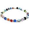 Sospiri Venezia Bracciale Bambina in Perle Vetro di Murano, Braccialetto Colorato Idea Perfetta Regalo Speciale Made Italy (Colore Argento)