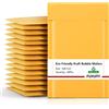 Fuxury fu Global # 000 10,2 x 20,3 cm Kraft Bubble Mailers buste imbottite, confezione da 50