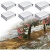 BOELLRUNO 6pz Pellicola Riflettente per Piante Altamente Riflettenti 210 x 160 cm Argento Pellicola Riflettente per Giardino e Serra Miglioramento Della Distribuzione Della Luce e Della (A)