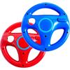 DOYO 2 Pack Volante Wii - Wii Racing Controller - Volante Mario Kart Racing Game per telecomando Wii Controller - Rosso e Blu