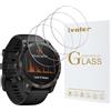 VGUARD iVoler VGUARD 4 Pezzi Pellicola Protettiva in Vetro Temperato per Garmin Fenix 7 PRO/Fenix 7 47mm / Fenix 6X PRO/Fenix 6X 51mm / Forerunner 265 46mm / 735/735 XT/Approach S70 47 mm/TicWatch PRO 5
