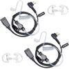 HYSHIKRA Auricolare compatibile per Motorola DP1400 CP040 GP300 GP88 Walkie Talkie Radio, Auricolare con Microfono e PTT per la Protezione del Corpo (Tubo trasparente, 2)