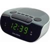 SALORA Sveglia Comodino Digitale, con Doppio alarm, sveglia Smart da comodino a batteria led Display,Radio AM/FM, Snooze e Timer Spegnimento, Nero, Compatta CR612 Sveglia Digitale Alarm Clock