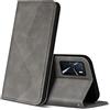 ZONNAVI Cover per Oppo A16 / A16s / A54s, Flip Custodia Pelle PU con [Slot Cart] [Supporto Stand] [Magnetica], Cover a Libro Portafoglio per Oppo A16 / A16s / A54s (Grigio)
