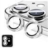LucBuy Protezione per Fotocamera Compatibile con iPhone 12/iPhone 12 Mini, Copertura per Obiettivo Della Fotocamera in Vetro Temperato Diamond, Anelli Metallici Autoallineanti Individuali