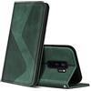 ZONNAVI Cover per Samsung Galaxy S9 Plus, Flip Custodia Pelle PU con [Slot Cart] [Supporto Stand] [Magnetica], Cover a Libro Portafoglio per Samsung Galaxy S9 Plus (Verde)