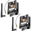 diymore 2 schede di sviluppo per ESP32 -CAM per ESP32 Micro USB con modulo fotocamera OV3660 CH340G con antenna