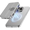 Jorkar Magnetic Docking Station, 10Gbps Scatola SSD M.2 NVMe e USB C 3.2 Hub Dock con Fan per iPhone 17/16/15 Pro/Pro Max/Plus, per Macbook, supporto SSD 2230/2242/2260/2280 B+M M-Key