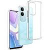 REY Cover in Gel TPU Trasparente per Vivo Y19S 4G, Ultra Sottile 0,33 mm, Morbido Flessibile, Custodia Silicone