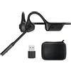 ZIOCOM Cuffie a conduzione aerea, cuffia auricolare aperta con microfono e cancellazione del rumore, auricolare wireless Bluetooth aptX-LL con dongle USB, compatibile con PS4 / PS5 / PC(Non per Teams)