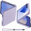 AICase Custodia Samsung Galaxy Z Flip 7 viola, [Vestibilità minimalista] Custodia protettiva in PC robusta e solida ultrasottile per Samsung Flip 7 5G