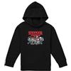 Stranger Things Cartoon Group Youth Kids Boy Girls Pull-Over Hoodie, Navy, 5-6 A