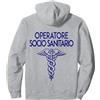 Missione Salute Ruolo operatore oss reparto ospedaliero sanitario B Felpa con Cappuccio