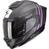 SCORPION Casco EXO-1500 AIR ZITY CARBON Nero Opaco Rosa SCORPION