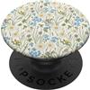 Wild Meadowline Illustration Studio Coll Campagna Prato Fiori di campo Ripetere Margherite Trifoglio Arte Floreale PopSockets PopGrip Adesivo