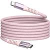 Verbatim Sync & Charge 60W Cavo USB C PD 3.0 USB C a USB C 120cm Ricarica Rapida Compatibile con iPhone 16 Pro Max, iPhone 15, Samsung, MacBook Air, iPad, Pixel 9, Resistente Rosa