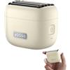 Yoose MINI 5 Rasoio Elettrico barba Uomo a Lamina, Regolabarba Professionale Ricaricabile Wet&Dry IPX7 Water Resistance
