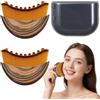 QingWing 2 Pezzi Spazzola Linfatica Viso Portatile, Spazzola per Il Viso a Secco Drenaggio Linfatico, Strumenti per la Cura Della Pelle, Allevia Stanchezza, Perfetto la Cura Quotidiana e i Viaggi