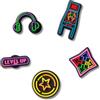 Crocs Level Up Gamer 5 Pack, Charm Decorativi per Scarpe Unisex-Adulto, Multicolore, Taglia Unica
