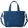 Calvin Klein Donna Borsa Tote Bag Webbing Strap Canvas Piccola, Blu (Ensign Blue), Taglia Unica